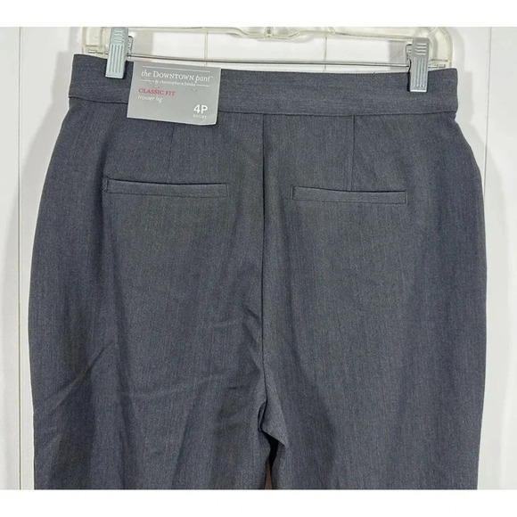 NEW Christopher & Banks The Downtown Pant Classic Fit Trouser Leg Size 4 Petite - Picture 4 of 6